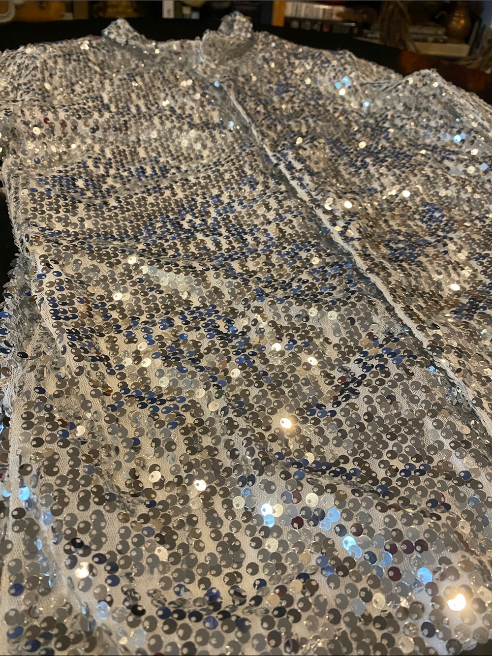 Silver Sequin Jacket - Picture 6 of 8